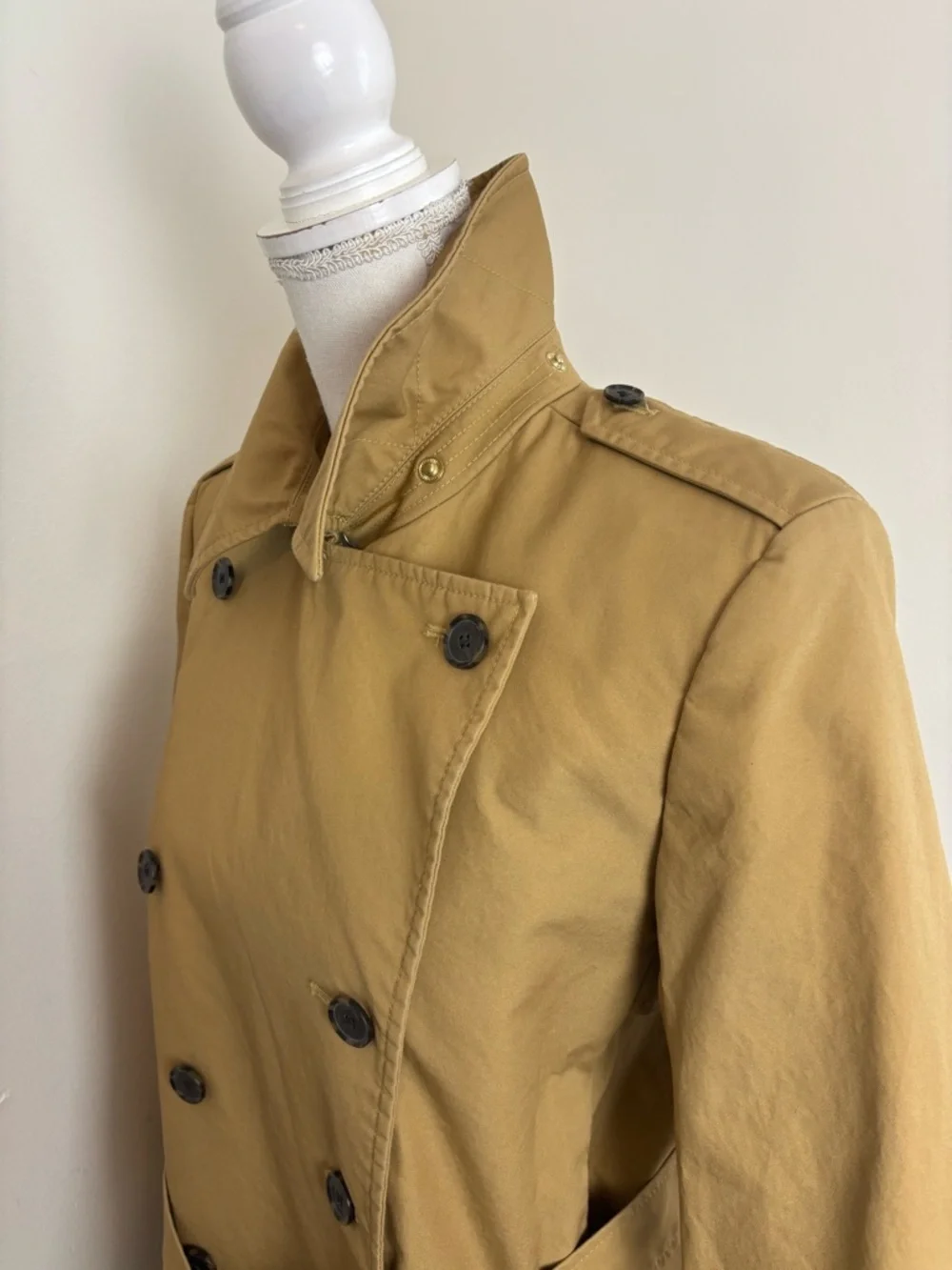J.Crew New Long Icon Trench Coat In Size 8P